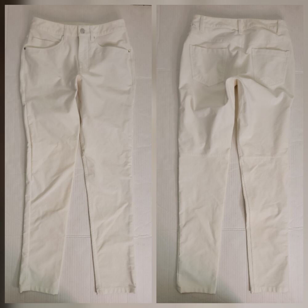 Lululemon ABC Pants Mens Sz 28x31 Slim Fit Utilitech White Performance M5ABNS